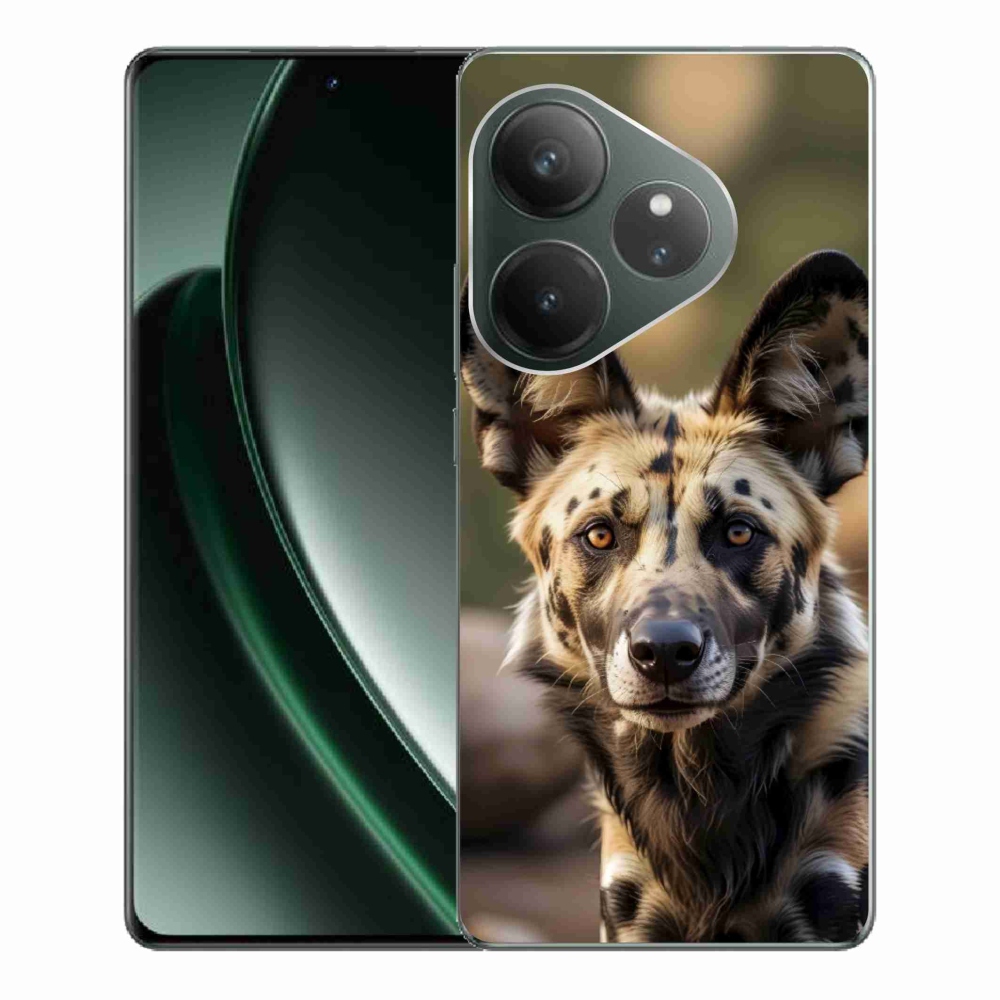 Gelový kryt mmCase na Realme GT 6 5G/GT 6T 5G - africký divoký pes