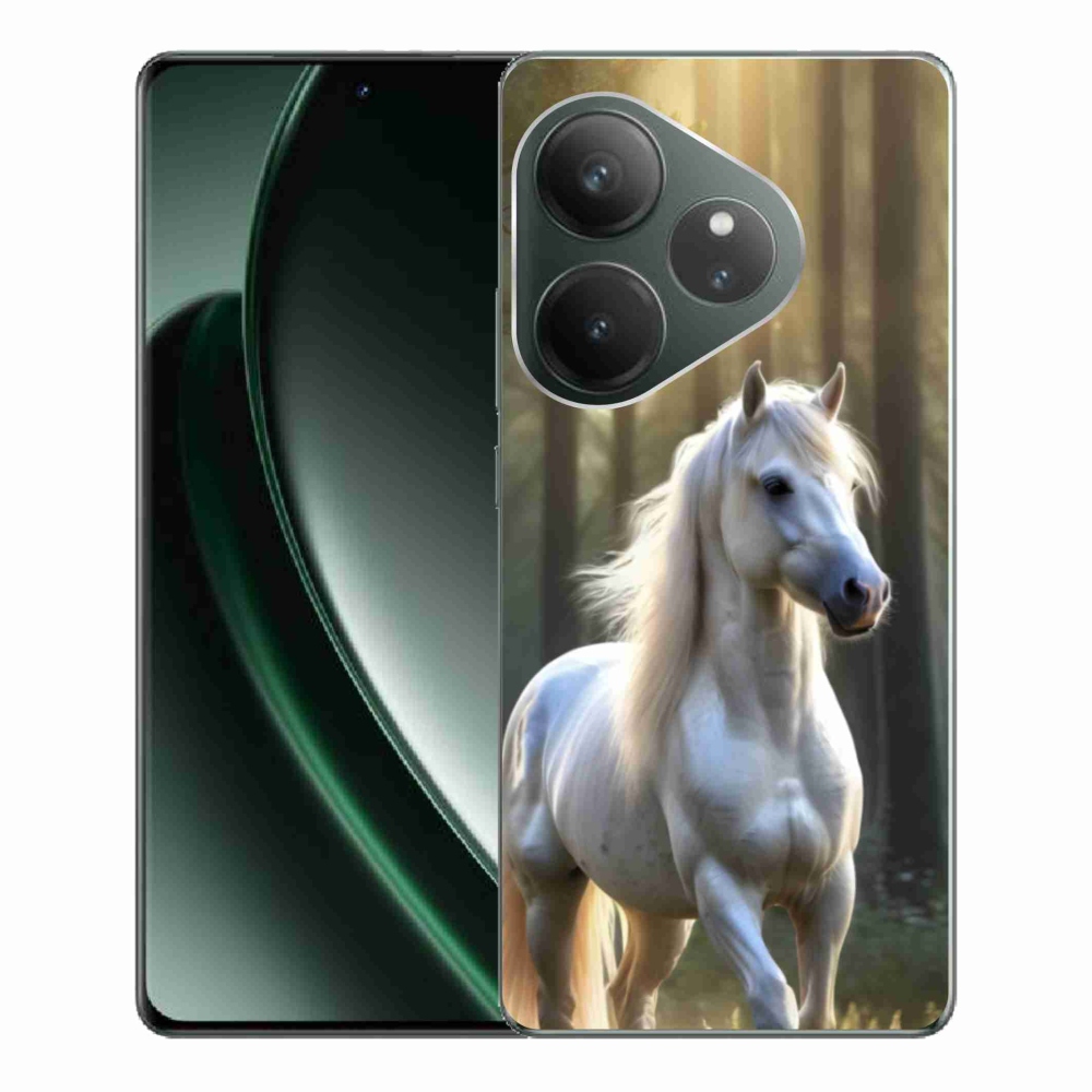 Gelový kryt mmCase na Realme GT 6 5G/GT 6T 5G - bílý kůň 3