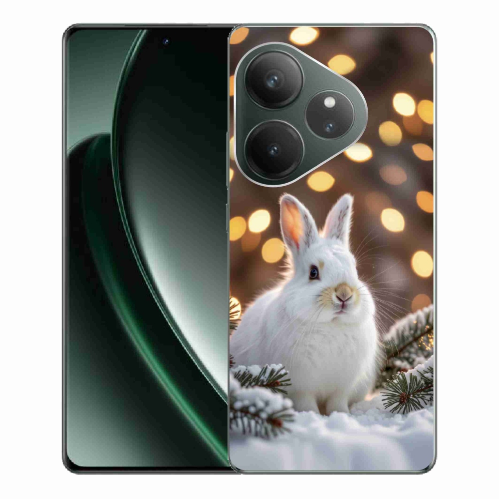 Gelový kryt mmCase na Realme GT 6 5G/GT 6T 5G - bílý zajíc