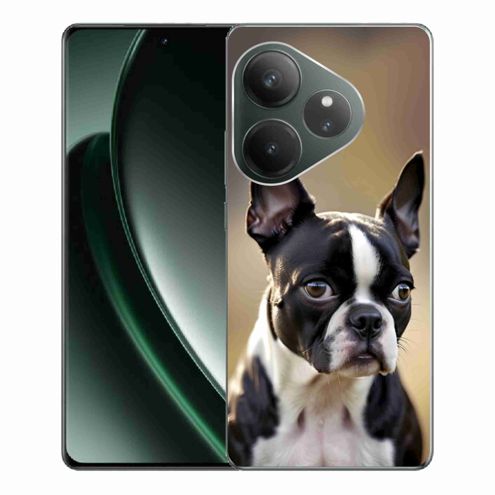Gelový kryt mmCase na Realme GT 6 5G/GT 6T 5G - bostonský teriér