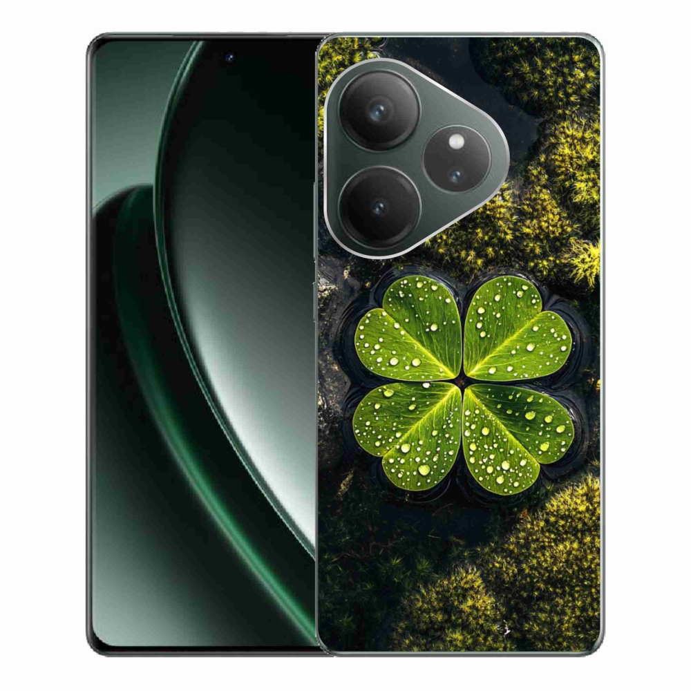 Gelový kryt mmCase na Realme GT 6 5G/GT 6T 5G - čtyřlístek
