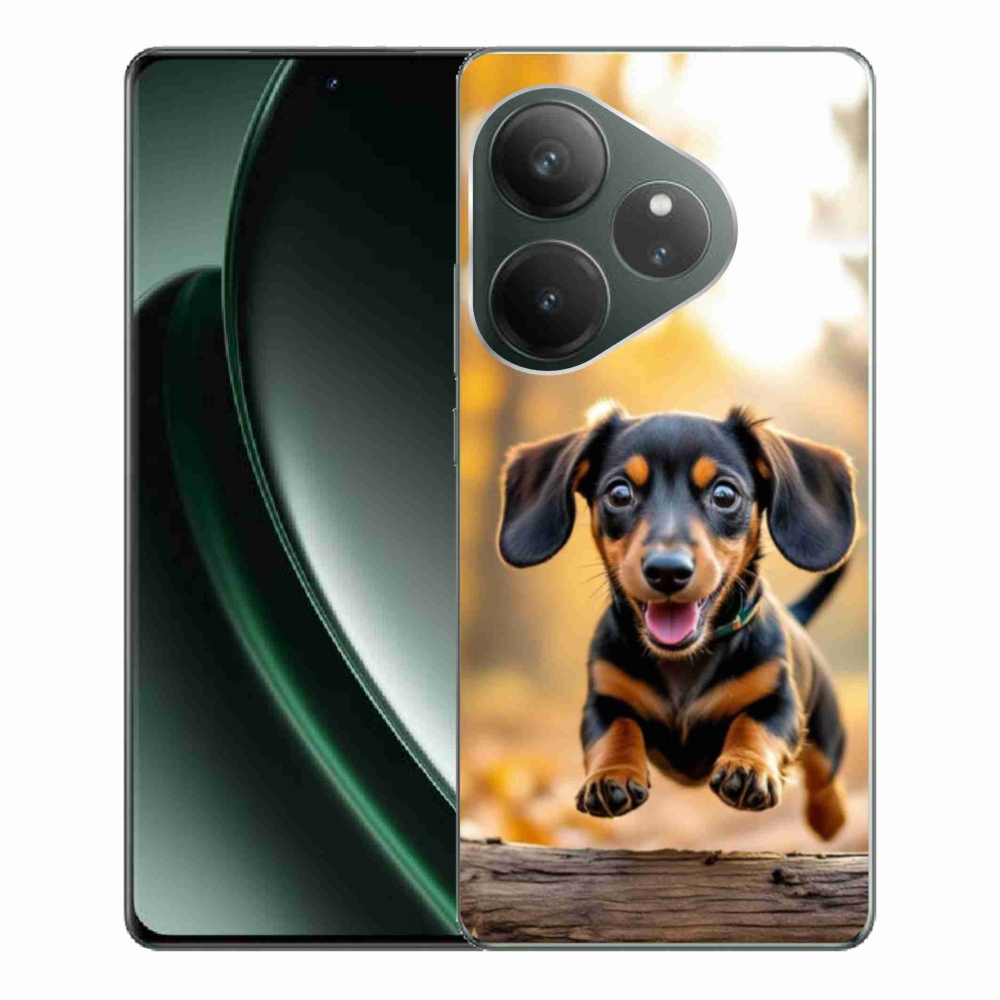 Gelový kryt mmCase na Realme GT 6 5G/GT 6T 5G - jezevčík 2