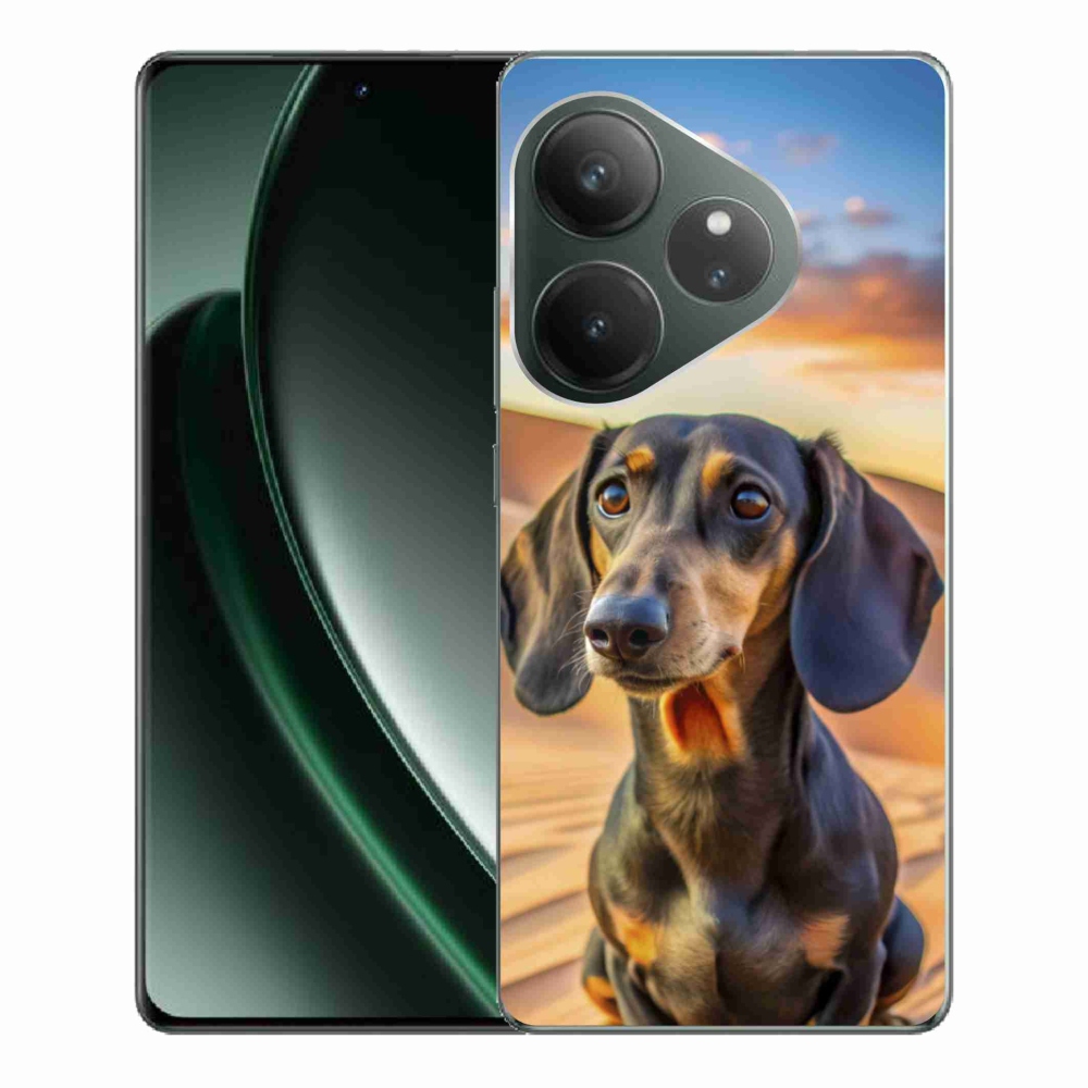 Gelový kryt mmCase na Realme GT 6 5G/GT 6T 5G - jezevčík 3 