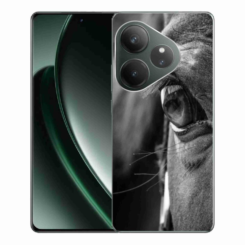 Gelový kryt mmCase na Realme GT 6 5G/GT 6T 5G - koňský pohled