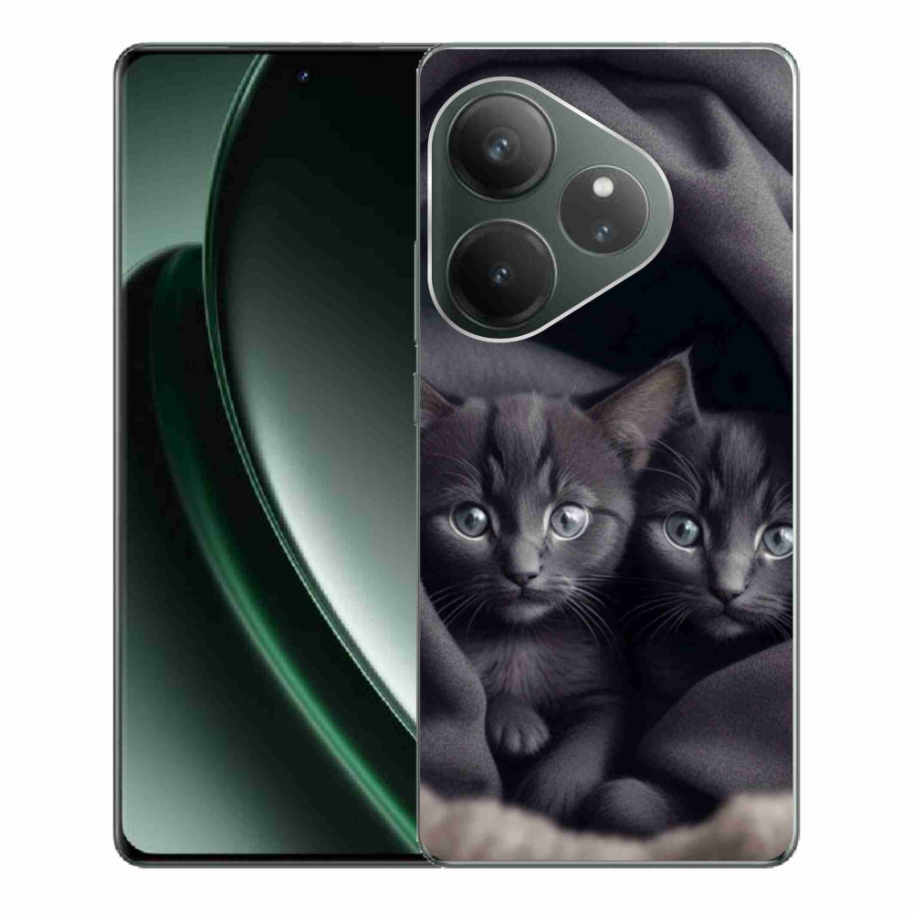 Gelový kryt mmCase na Realme GT 6 5G/GT 6T 5G - kočičí duo