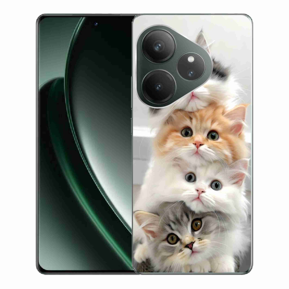 Gelový kryt mmCase na Realme GT 6 5G/GT 6T 5G - kočičí parta