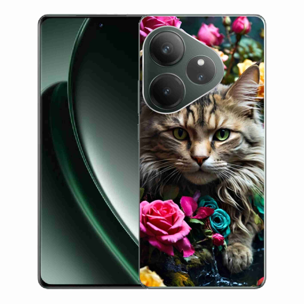 Gelový kryt mmCase na Realme GT 6 5G/GT 6T 5G - kočíčí pohled 2