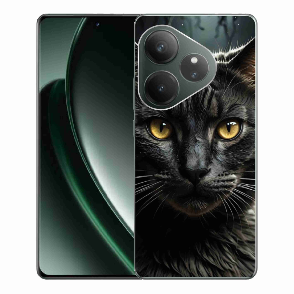 Gelový kryt mmCase na Realme GT 6 5G/GT 6T 5G - kočičí pohled 3