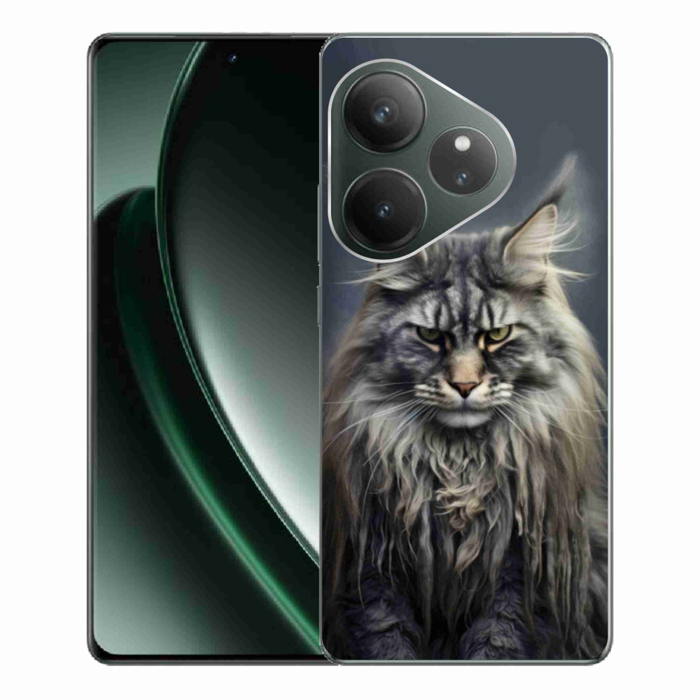 Gelový kryt mmCase na Realme GT 6 5G/GT 6T 5G - kočíčí pohled 4