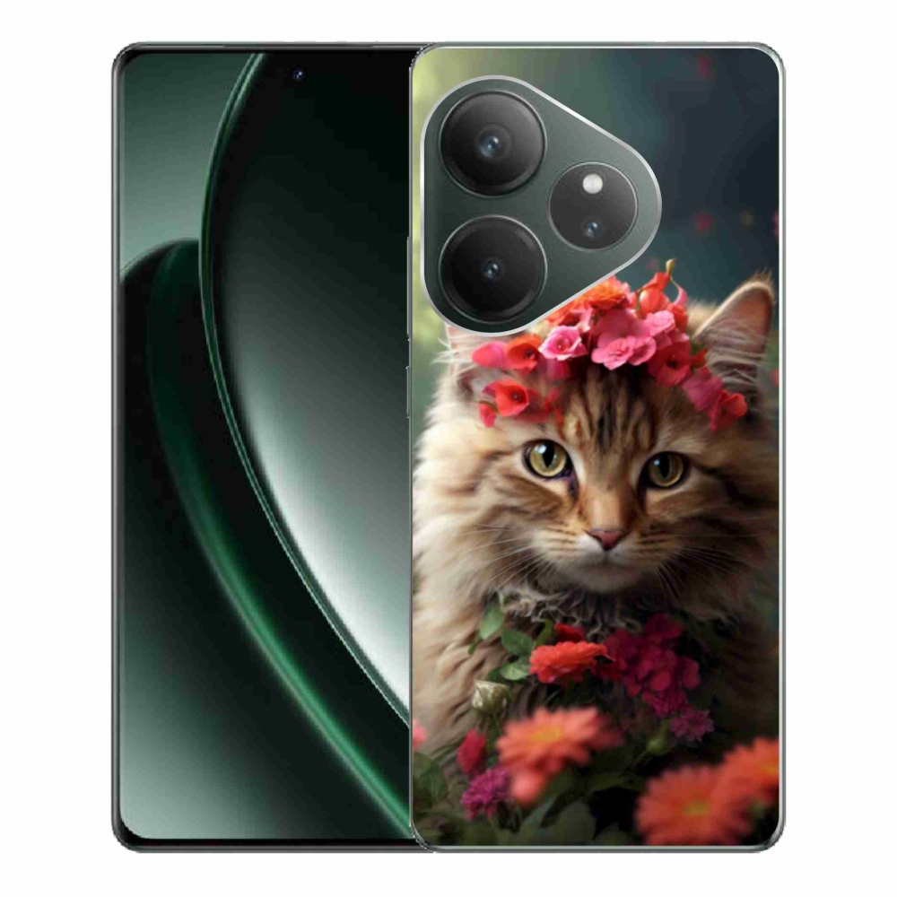 Gelový kryt mmCase na Realme GT 6 5G/GT 6T 5G - kočíčí princezna