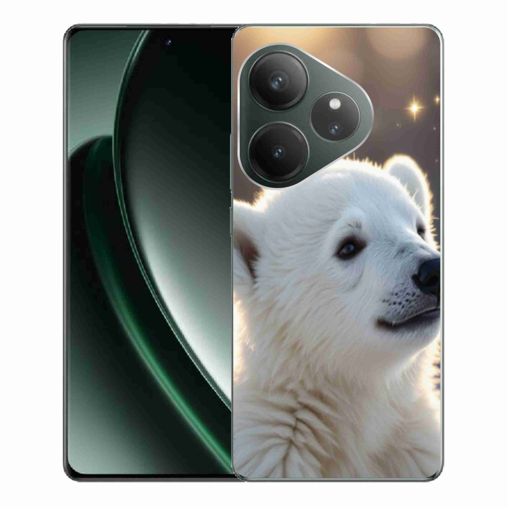 Gelový kryt mmCase na Realme GT 6 5G/GT 6T 5G - lední medvěd