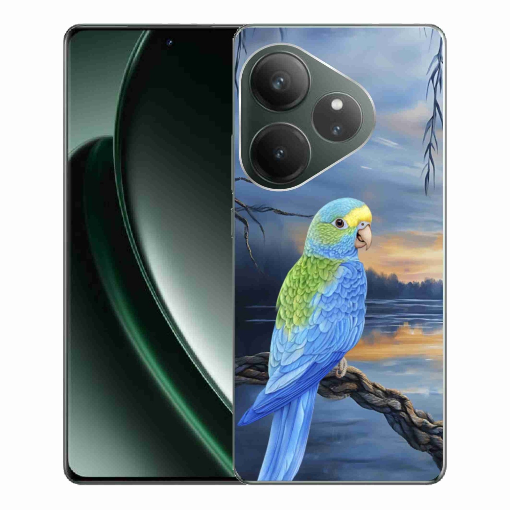 Gelový kryt mmCase na Realme GT 6 5G/GT 6T 5G - modrý papoušek
