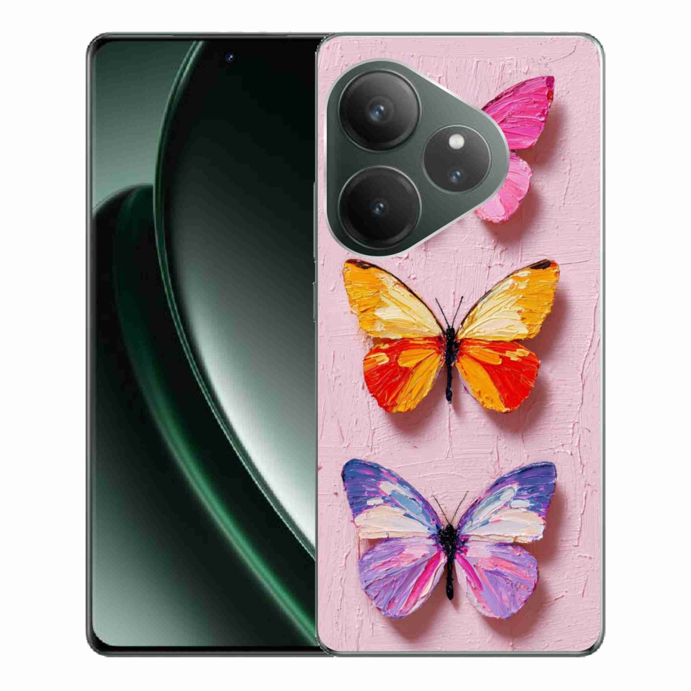 Gelový kryt mmCase na Realme GT 6 5G/GT 6T 5G - motýlí trojice