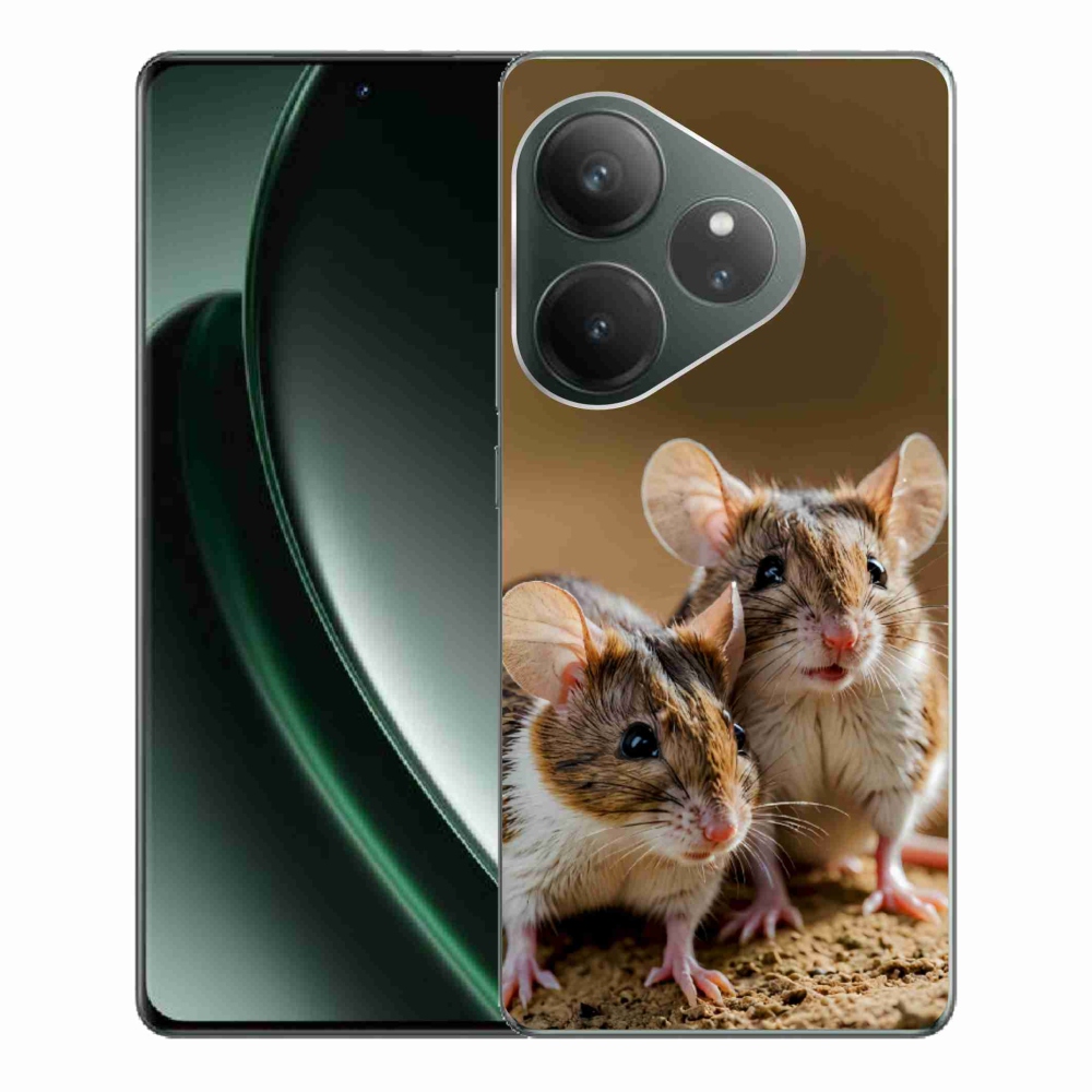Gelový kryt mmCase na Realme GT 6 5G/GT 6T 5G - myší duo