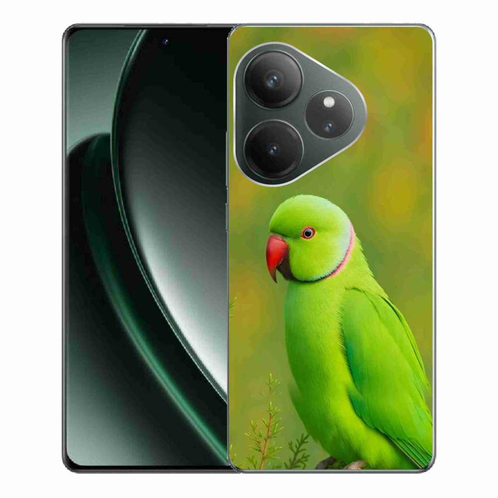 Gelový kryt mmCase na Realme GT 6 5G/GT 6T 5G - papoušek alexandr 2