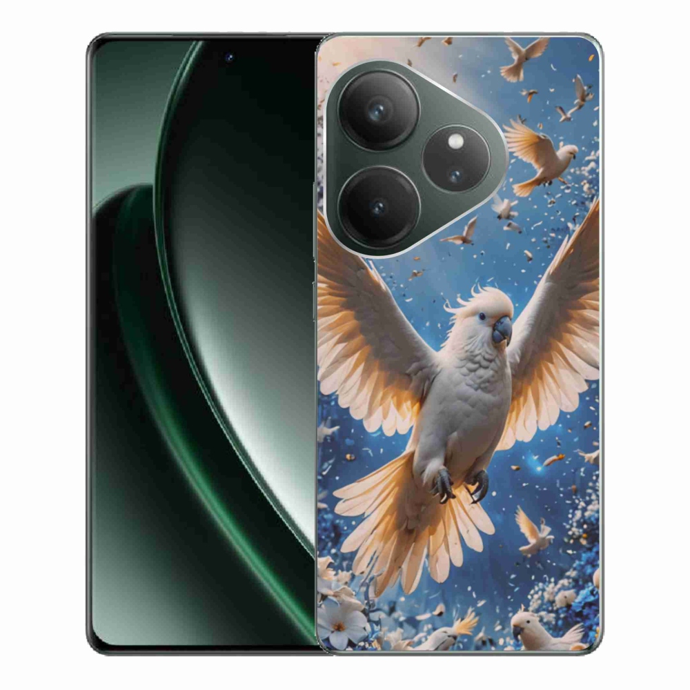 Gelový kryt mmCase na Realme GT 6 5G/GT 6T 5G - papoušek kakadu