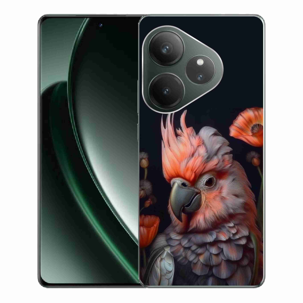 Gelový kryt mmCase na Realme GT 6 5G/GT 6T 5G - papoušek kakadu v barvách