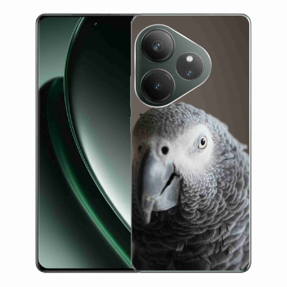 Gelový kryt mmCase na Realme GT 6 5G/GT 6T 5G - papoušek žako 2