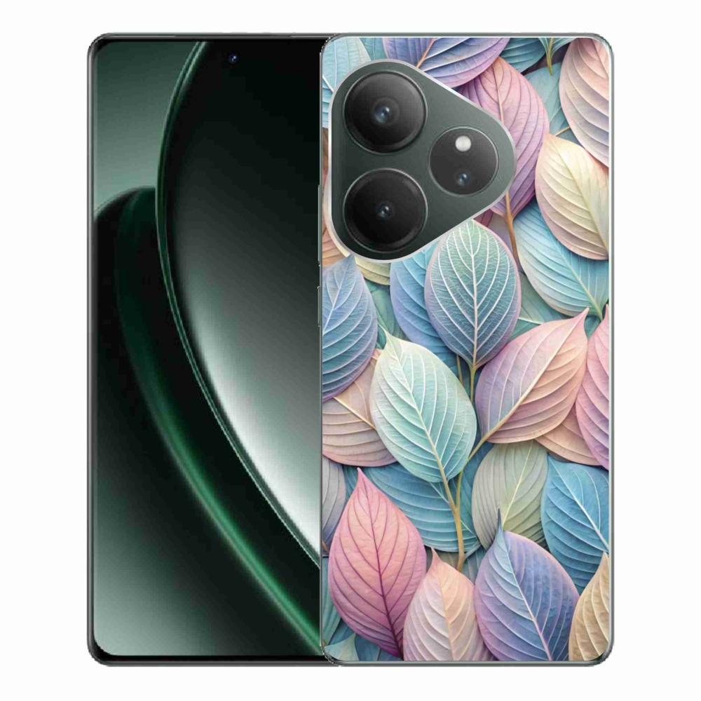 Gelový kryt mmCase na Realme GT 6 5G/GT 6T 5G - pastelové listy