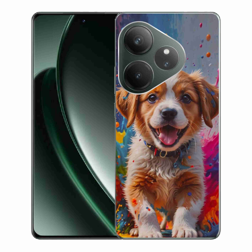Gelový kryt mmCase na Realme GT 6 5G/GT 6T 5G - roztomilé štěně 3