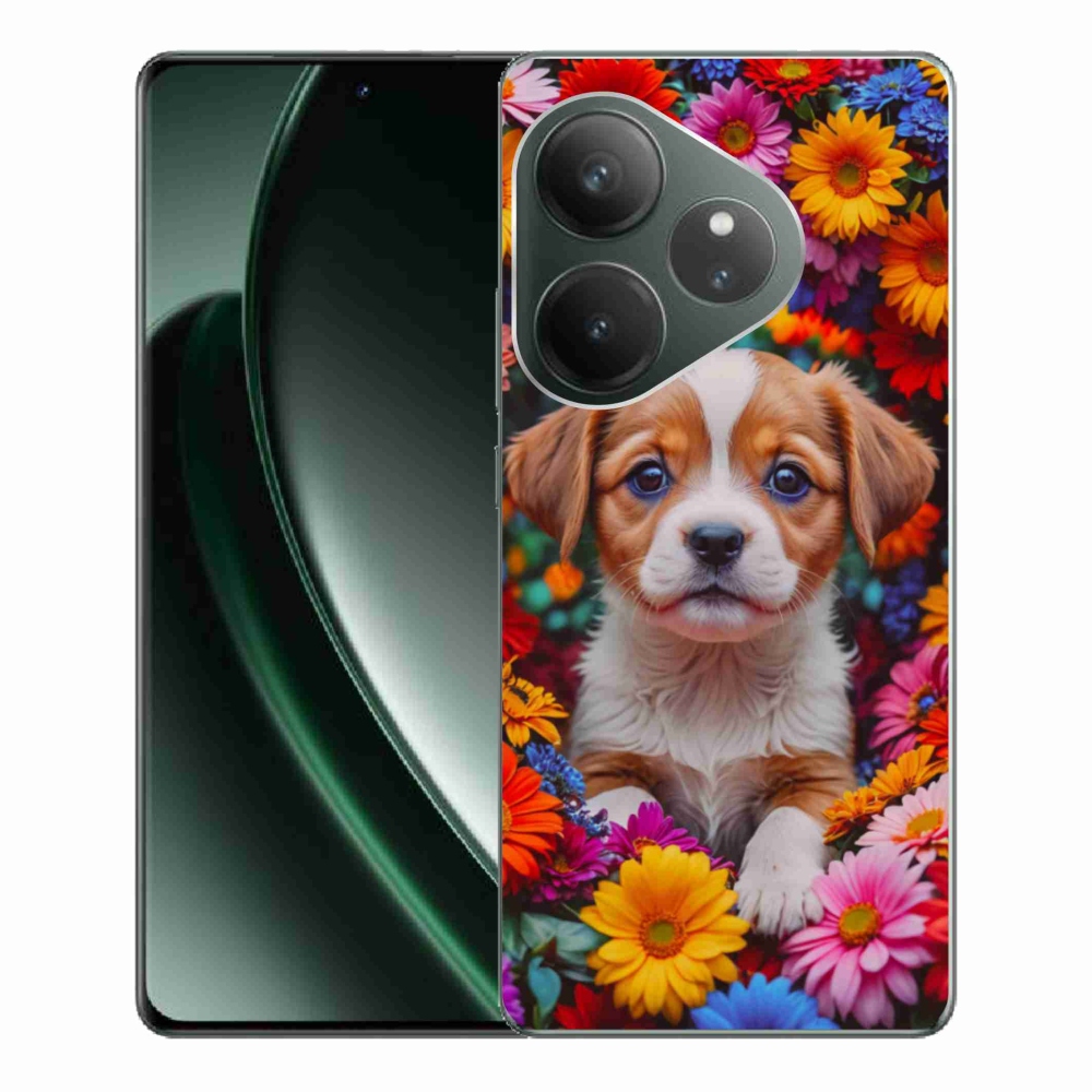 Gelový kryt mmCase na Realme GT 6 5G/GT 6T 5G - roztomilé štěně