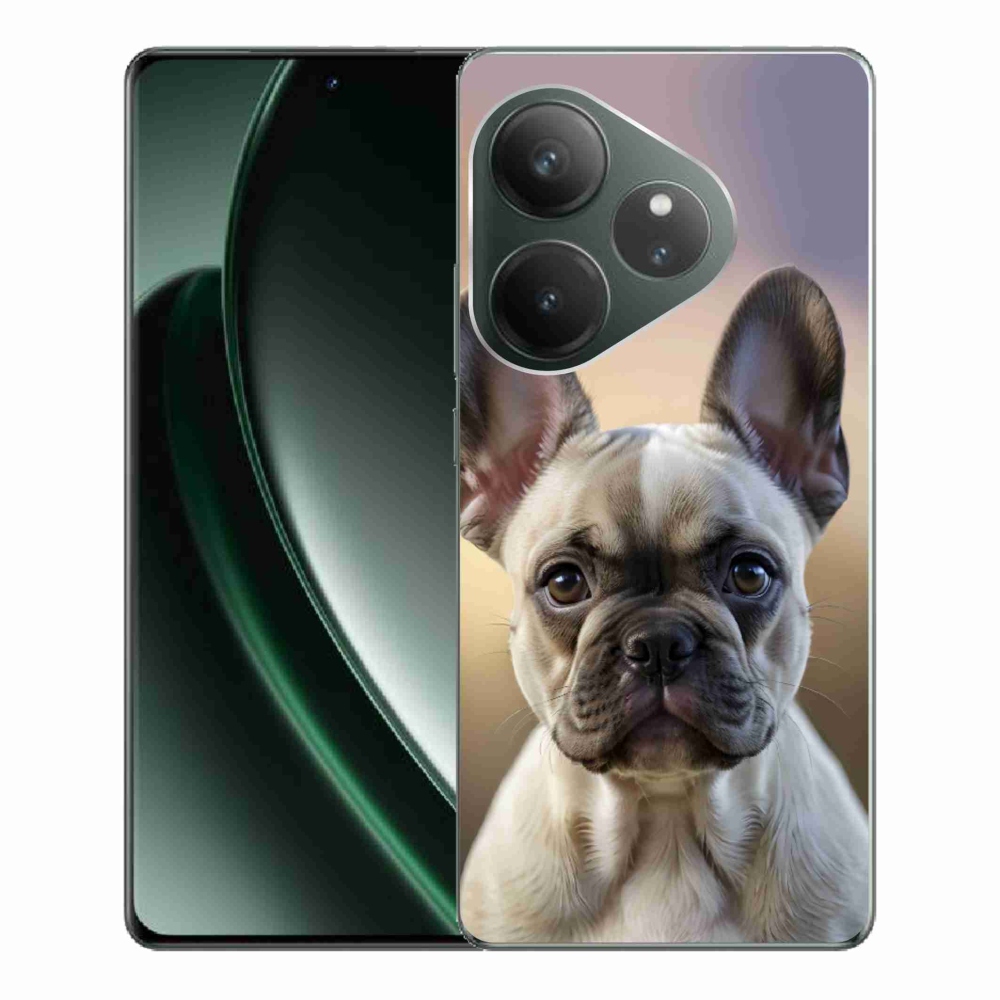 Gelový kryt mmCase na Realme GT 6 5G/GT 6T 5G - roztomilý francouzský buldoček