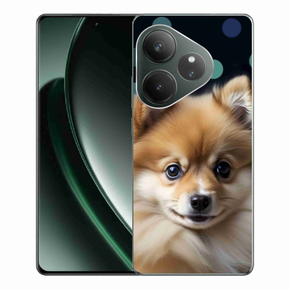 Gelový kryt mmCase na Realme GT 6 5G/GT 6T 5G - roztomilý pomeranian