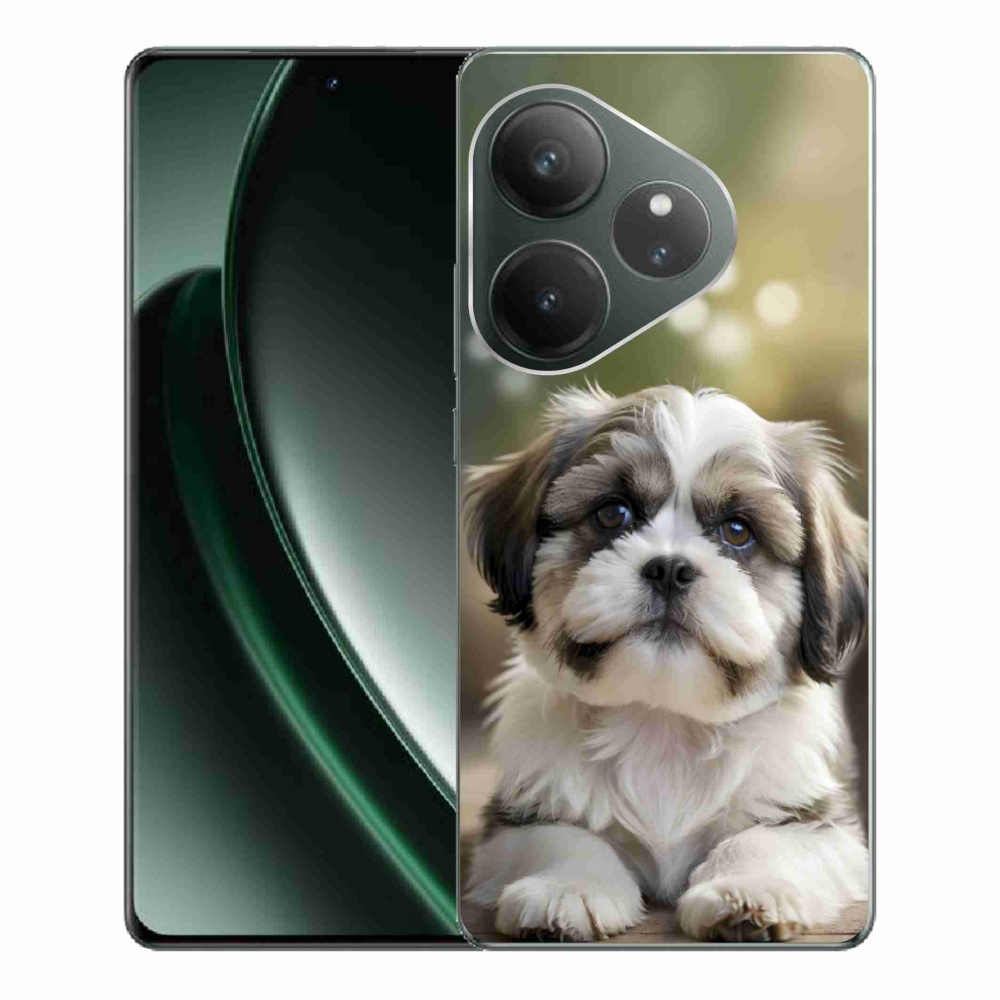 Gelový kryt mmCase na Realme GT 6 5G/GT 6T 5G - roztomilý shih-tzu