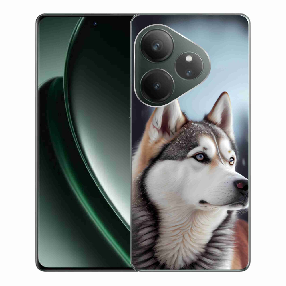 Gelový kryt mmCase na Realme GT 6 5G/GT 6T 5G - sibiřský husky