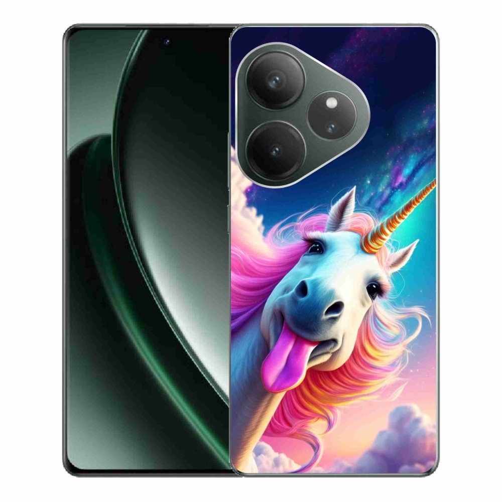 Gelový kryt mmCase na Realme GT 6 5G/GT 6T 5G - šílený jednorožec