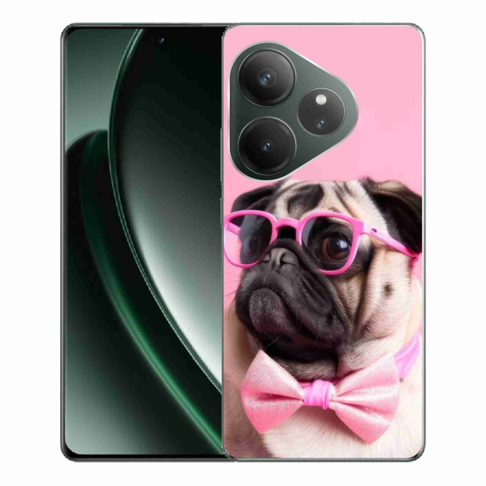 Gelový kryt mmCase na Realme GT 6 5G/GT 6T 5G - stylový mops