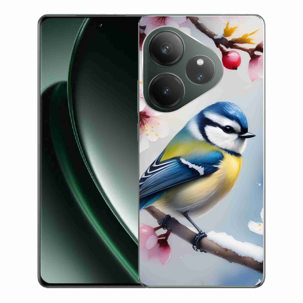 Gelový kryt mmCase na Realme GT 6 5G/GT 6T 5G - sýkorka
