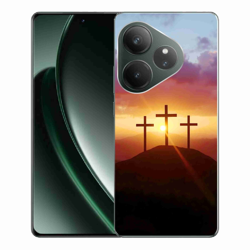Gelový kryt mmCase na Realme GT 6 5G/GT 6T 5G - tři kříže