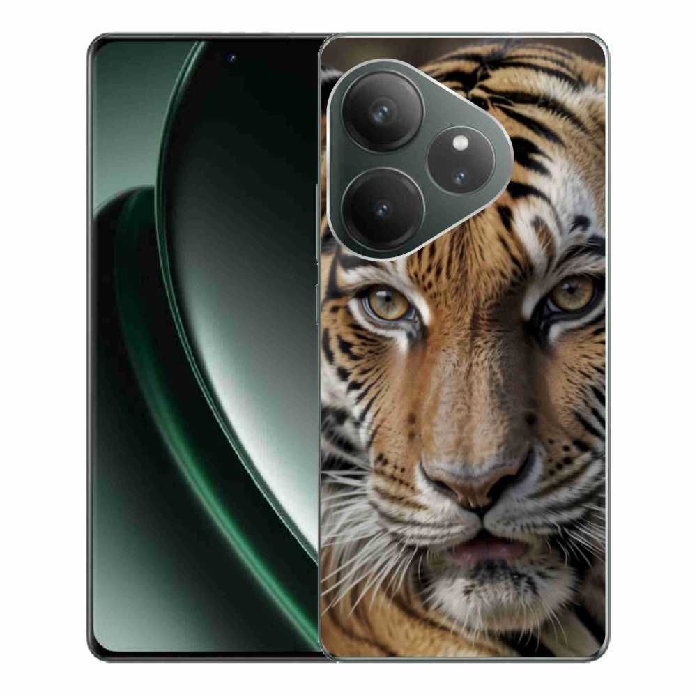 Gelový kryt mmCase na Realme GT 6 5G/GT 6T 5G - tygří pohled
