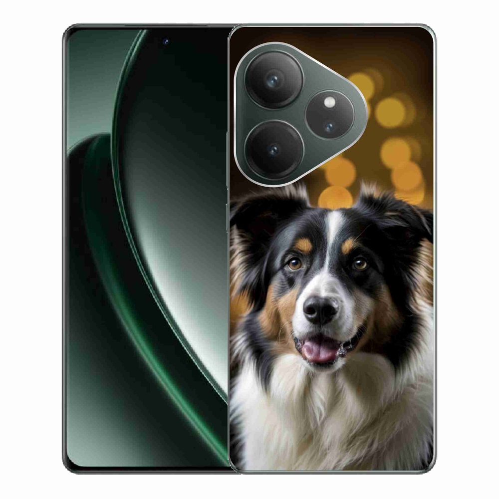 Gelový kryt mmCase na Realme GT 6 5G/GT 6T 5G - usměvavý australský ovčák