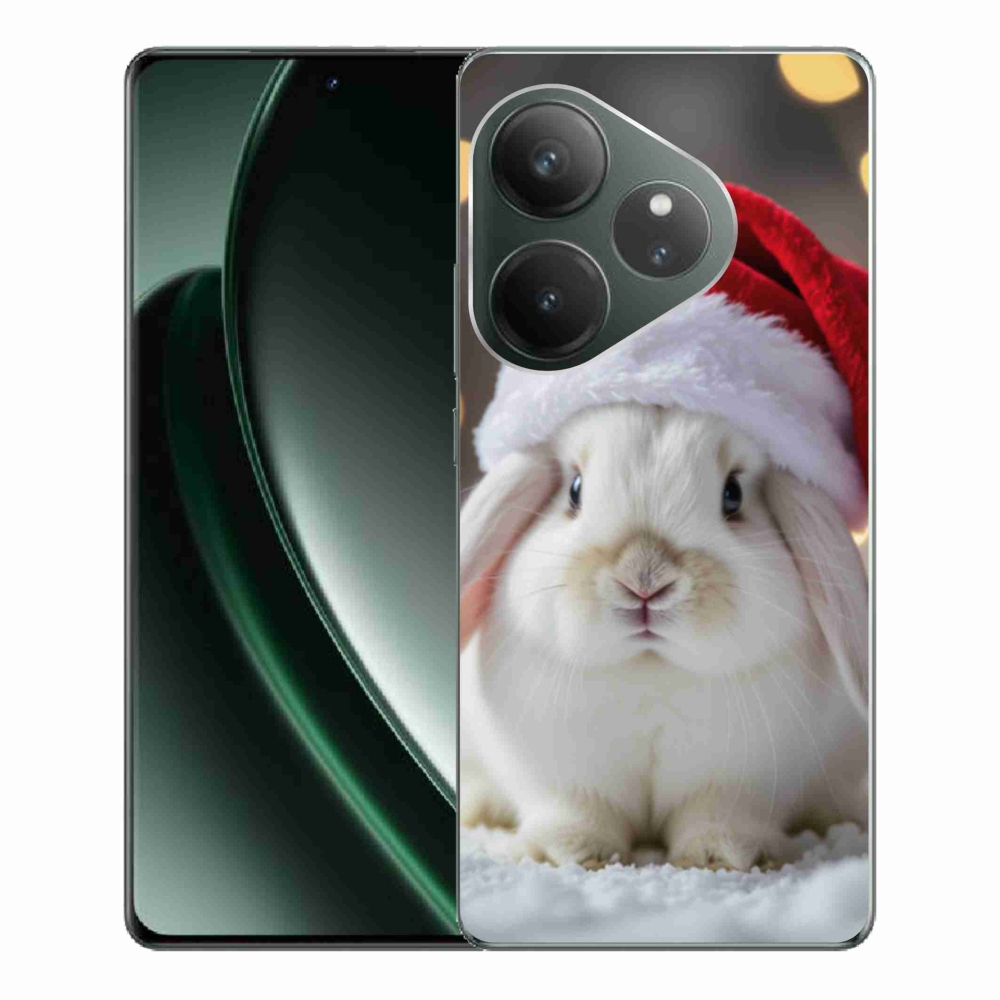 Gelový kryt mmCase na Realme GT 6 5G/GT 6T 5G - vánoční králík