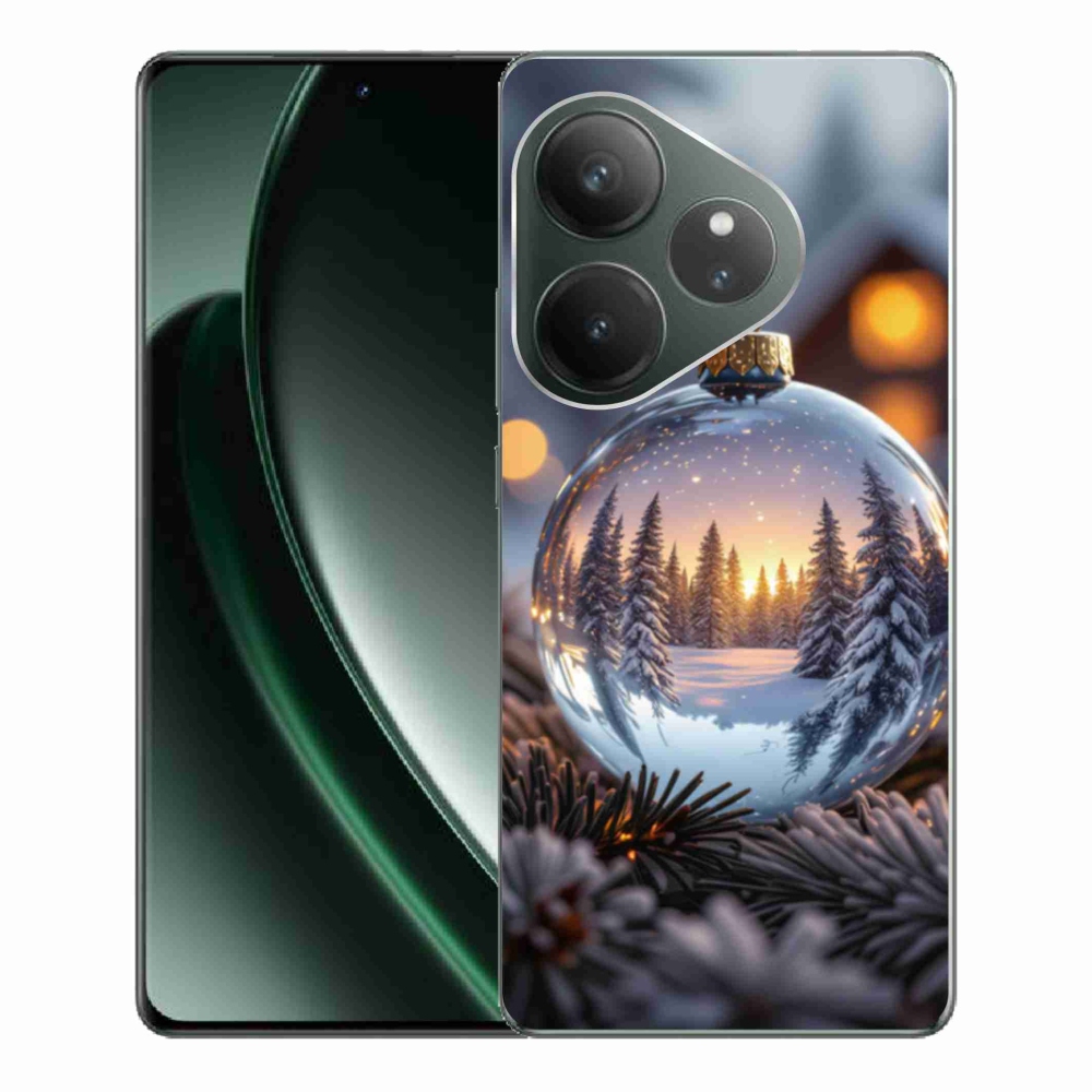 Gelový kryt mmCase na Realme GT 6 5G/GT 6T 5G - vánoční ozdoba
