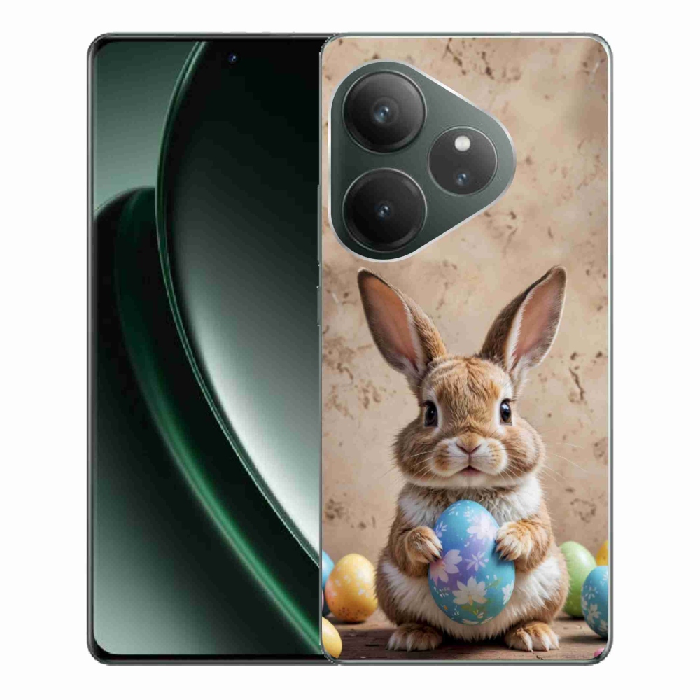Gelový kryt mmCase na Realme GT 6 5G/GT 6T 5G - velikonoční králíček