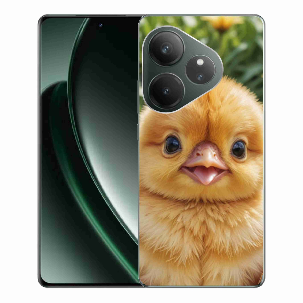 Gelový kryt mmCase na Realme GT 6 5G/GT 6T 5G - veselé kuřátko