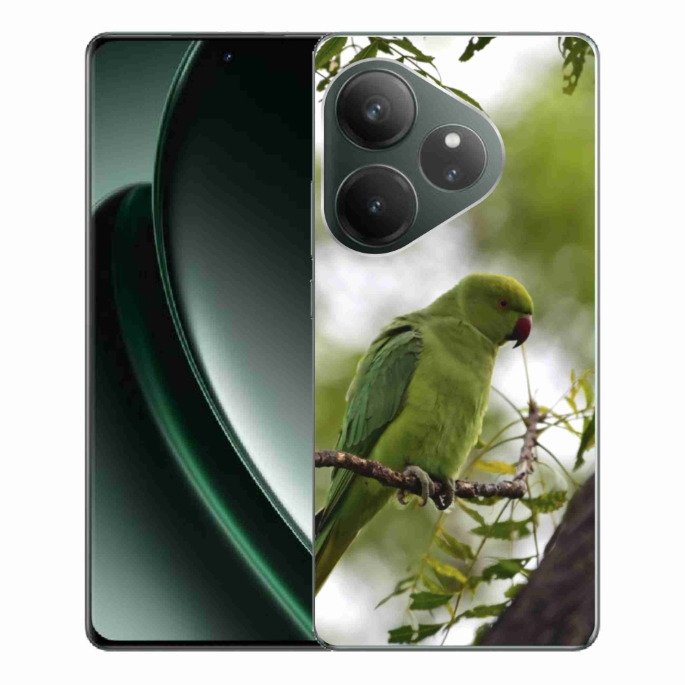Gelový kryt mmCase na Realme GT 6 5G/GT 6T 5G - zelený papoušek