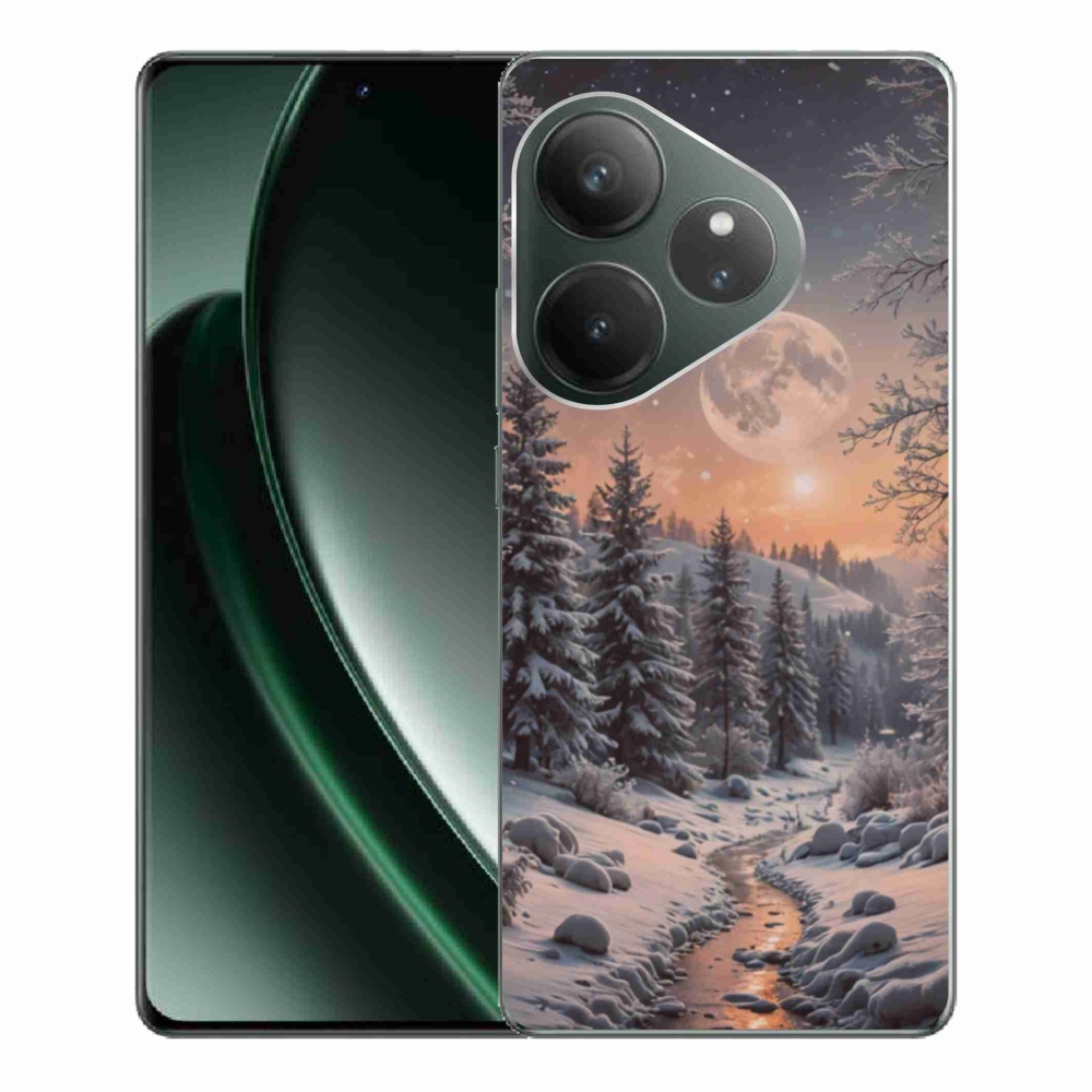 Gelový kryt mmCase na Realme GT 6 5G/GT 6T 5G - zimní krajina 2