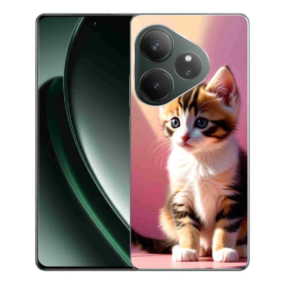 Gelový kryt mmCase na Realme GT 6 5G/GT 6T 5G - zvědavé kotě 2
