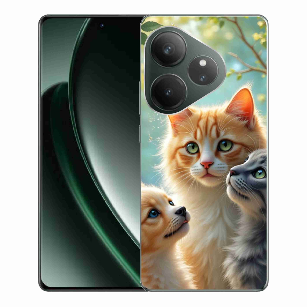 Gelový kryt mmCase na Realme GT 6 5G/GT 6T 5G - zvířecí přátelství 2