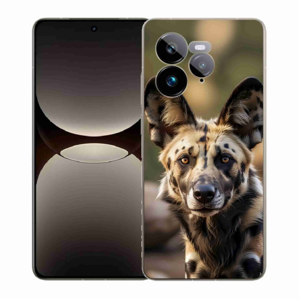 Gelový kryt mmCase na Realme GT 7 Pro 5G - africký divoký pes