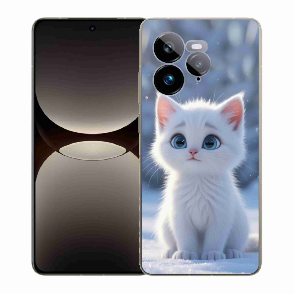 Gelový kryt mmCase na Realme GT 7 Pro 5G - bílé kotě 3