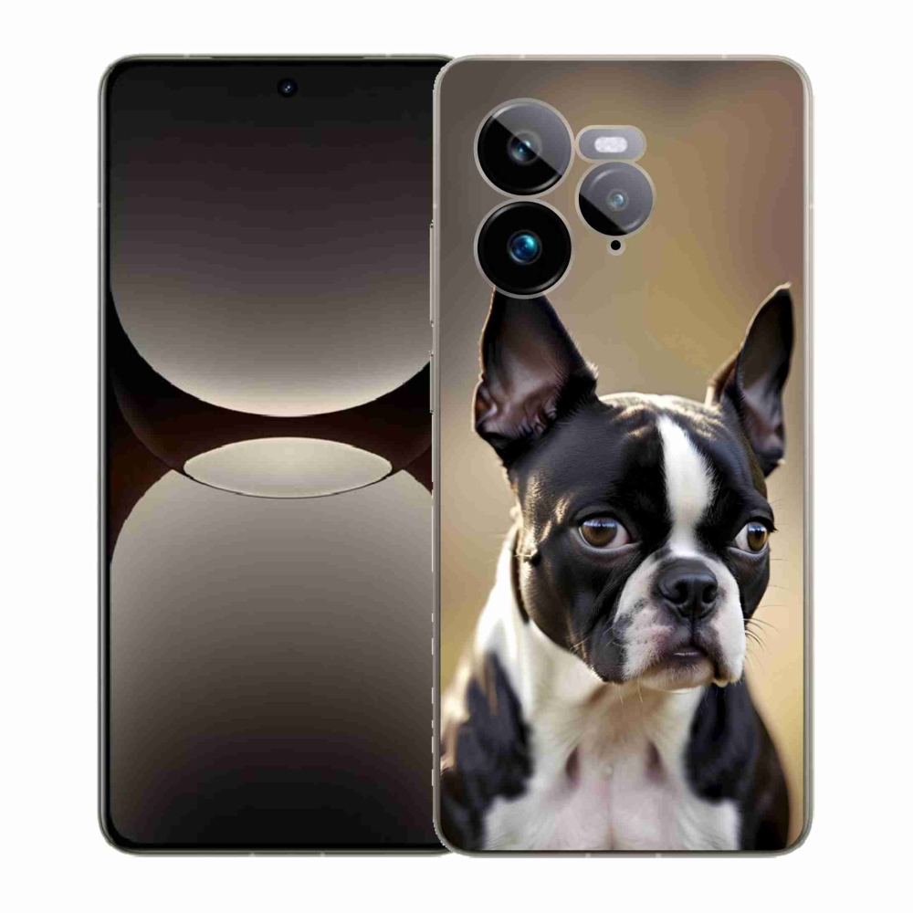 Gelový kryt mmCase na Realme GT 7 Pro 5G - bostonský teriér