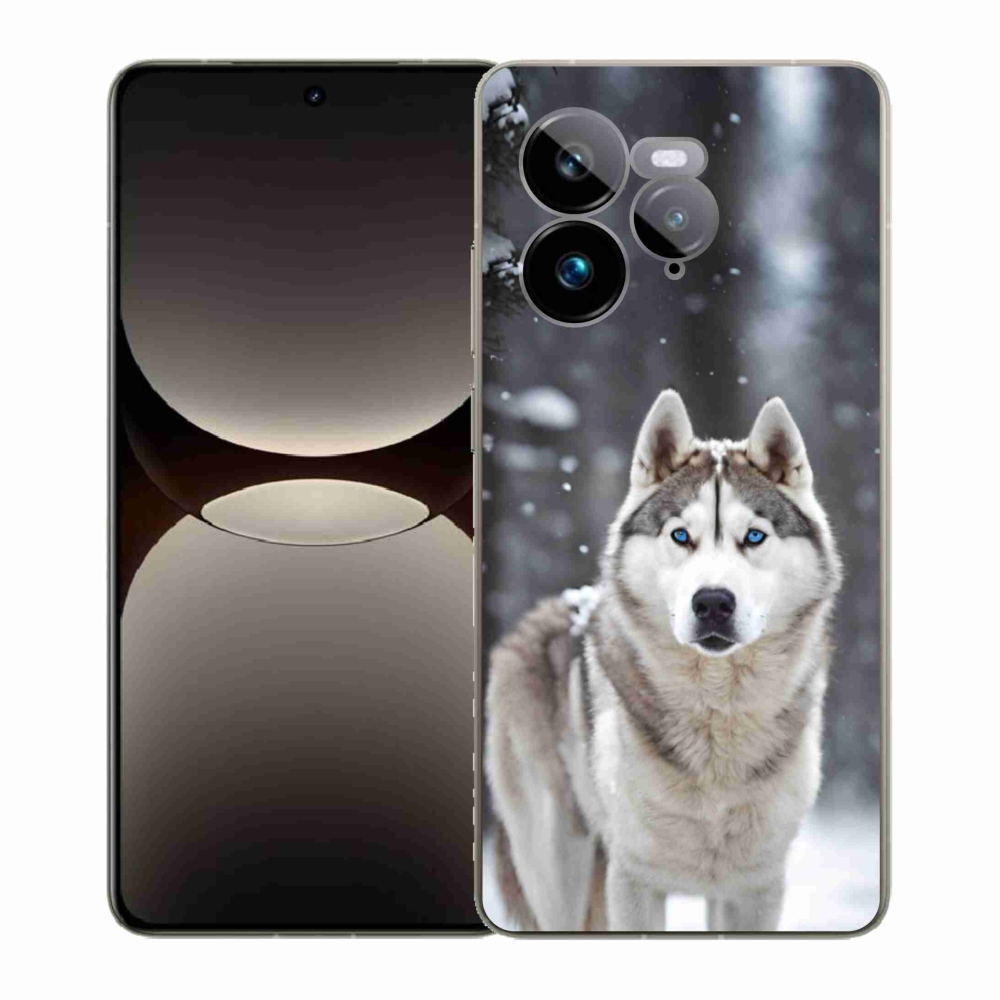 Gelový kryt mmCase na Realme GT 7 Pro 5G - husky 2