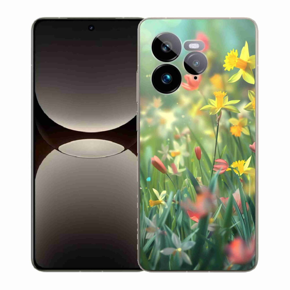 Gelový kryt mmCase na Realme GT 7 Pro 5G - jarní květy