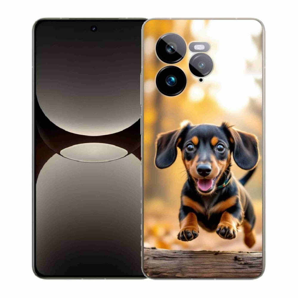 Gelový kryt mmCase na Realme GT 7 Pro 5G - jezevčík 2