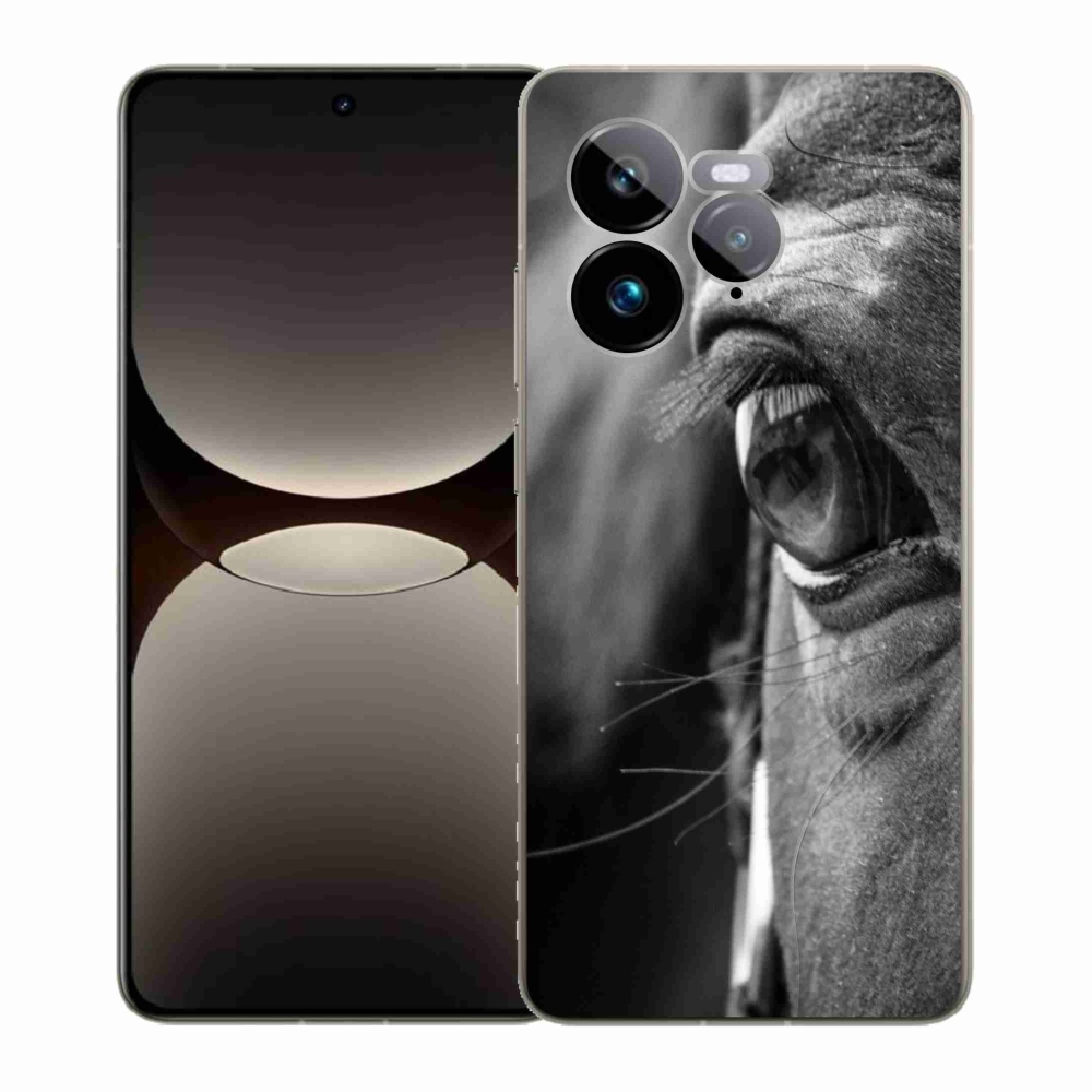 Gelový kryt mmCase na Realme GT 7 Pro 5G - koňský pohled